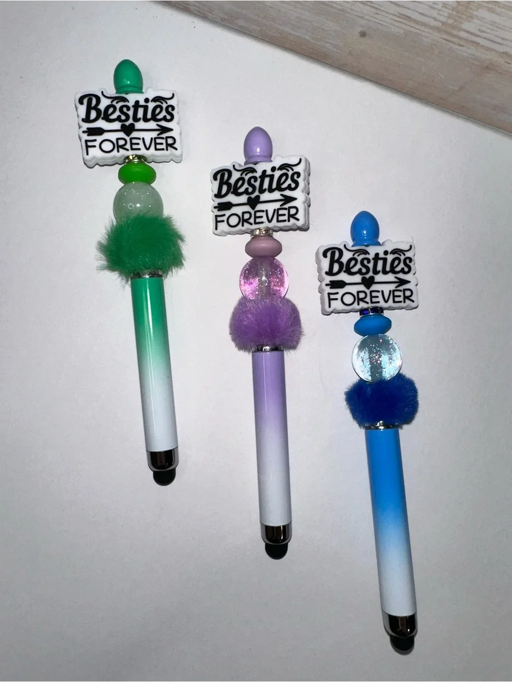 STYLUS PENS - Besties Forever Ombre - Green, Purple, Blue